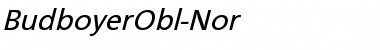 Download BudboyerObl-Nor Regular Font Title Preview