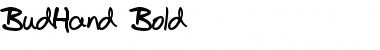 Download BudHand Bold Font Title Preview