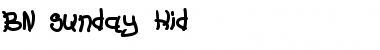 Download BN Sunday Kid Regular Font Title Preview