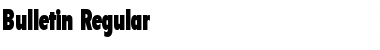 Download Bulletin Regular Font Title Preview