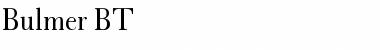 Download Bulmer Roman Font Title Preview