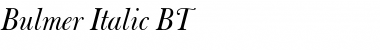 Download Bulmer Italic Font Title Preview