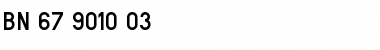 Download BN-67.9010-03 BN-67 9010-03 Font Title Preview