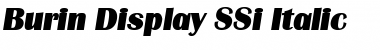 Download Burin Display SSi Italic Font Title Preview