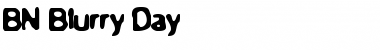 Download BN-Blurry Day Regular Font Title Preview