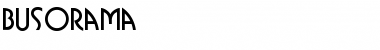 Download Busorama Regular Font Title Preview