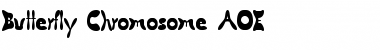 Download Butterfly Chromosome AOE Regular Font Title Preview