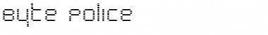 Download Byte Police Regular Font Title Preview