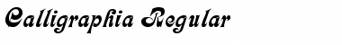 Download Calligraphia Regular Font Title Preview