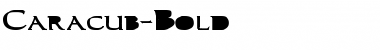 Download Caracub-Bold Regular Font Title Preview