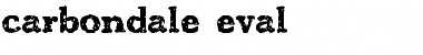 Download carbondale eval Regular Font Title Preview