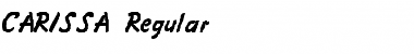 Download CARISSA Regular Font Title Preview