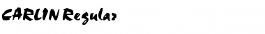 Download CARLIN Regular Font Title Preview