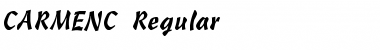 Download CARMENC Regular Font Title Preview