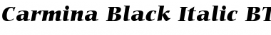 Download Carmina Blk BT Black Italic Font Title Preview