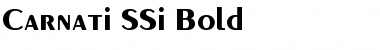 Download Carnati SSi Bold Font Title Preview