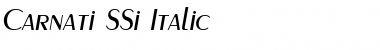 Download Carnati SSi Italic Font Title Preview