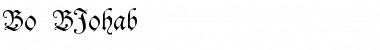 Download Bo BJohab Font Title Preview