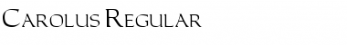 Download Carolus Regular Font Title Preview