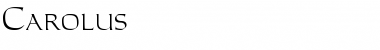 Download Carolus Regular Font Title Preview