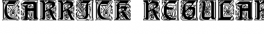 Download Carrick Regular Font Title Preview