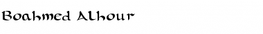 Download Boahmed Alhour Regular Font Title Preview