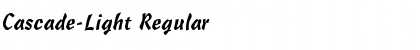 Download Cascade-Light Regular Font Title Preview