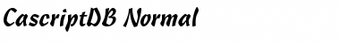 Download CascriptDB Normal Font Title Preview