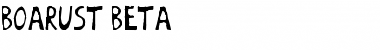 Download BoArust beta Font Title Preview