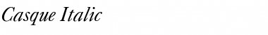 Download Casque Italic Font Title Preview