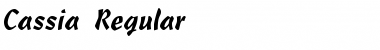 Download Cassia Regular Font Title Preview