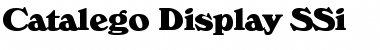Download Catalego Display SSi Regular Font Title Preview