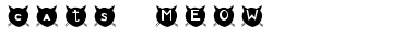 Download cats MEOW Regular Font Title Preview