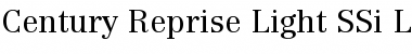 Download Century Reprise Light SSi Light Font Title Preview