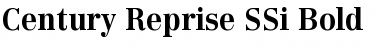 Download Century Reprise SSi Bold Font Title Preview