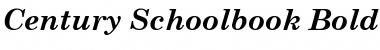 Download Century Schoolbook Bold Italic Font Title Preview