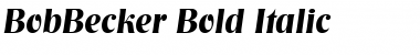 Download BobBecker Bold Italic Font Title Preview