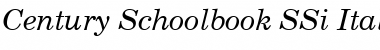 Download Century Schoolbook SSi Italic Font Title Preview