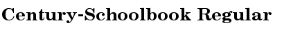 Download Century-Schoolbook Regular Font Title Preview