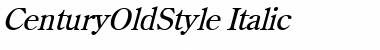 Download CenturyOldStyle Italic Font Title Preview