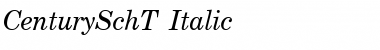 Download CenturySchT Italic Font Title Preview