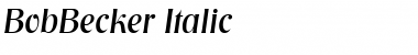 Download BobBecker Italic Font Title Preview