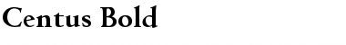 Download Centus Bold Font Title Preview