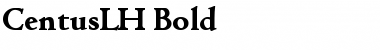 Download CentusLH Bold Font Title Preview