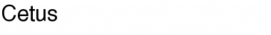 Download Cetus Regular Font Title Preview