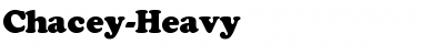 Download Chacey-Heavy Regular Font Title Preview