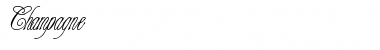 Download Champagne Regular Font Title Preview