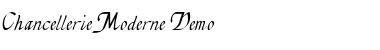 Download Chancellerie Moderne Demo Regular Font Title Preview