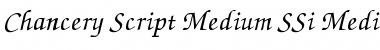 Download Chancery Script Medium SSi Medium Font Title Preview