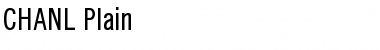 Download CHANL Plain Font Title Preview
